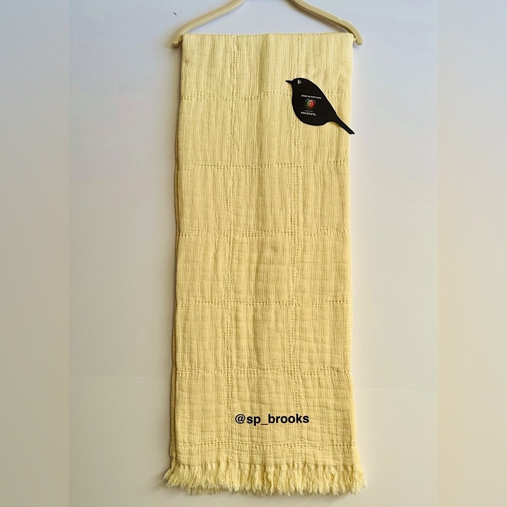 🎁Piscatextil Throw Blanket - Yellow Smock Textured